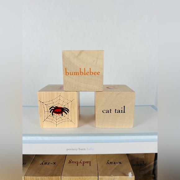 Pottery barn kids wooden alphabet blocks - Picture 6 of 8